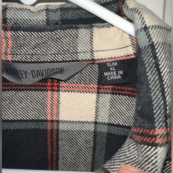 Harley Davidson heavy flannel size XL men’s - Picture 3 of 3